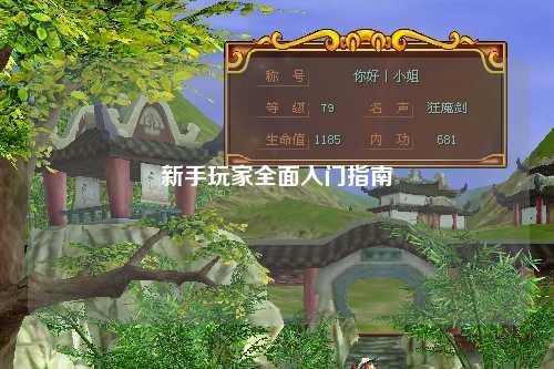 新手玩家全面入门指南